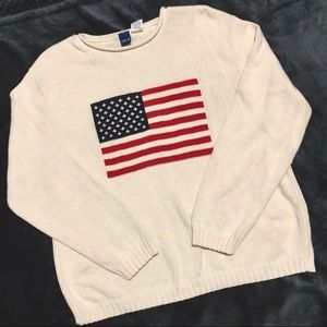 Vintage Cherokee American Flag Crew Sweater